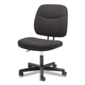 Basyx BSXVST401 4-Oh-One Mid-Back Armless 250 lbs. Capacity 15.94 in. to 20.67 in. Seat Height Task Chair - Black image number 4
