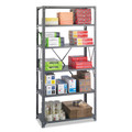 Safco 6269 Commercial Steel Shelving Unit, Six-Shelf, 36w X 18d X 75h, Dark Gray image number 2