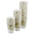 Dart 376SM-J8000 6 oz. Polylined, Paper Hot Cups in Symphony Design - Beige/White (1000/Carton) image number 2