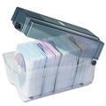 $99 and Under Sale | Innovera IVR39502 CD/DVD Storage Case Holds 150 Discs - Clear/Smoke image number 4