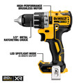 Dewalt DCK283D2 2-Tool Combo Kit - 20V MAX XR Brushless Cordless Compact Drill Driver & Impact Driver Kit with 2 Batteries (2 Ah) image number 2