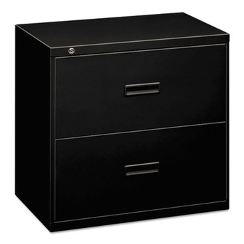 HON H482.L.P 400 Series 36 in. x 18 in. x 28 in. 2 File Drawers, Lateral File - Black