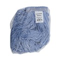 Mops | Boardwalk BWK2024B Cotton/Synthetic Fiber Standard Mop Heads - Size 24, Blue (12-Piece/Carton) image number 1
