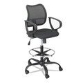 New Arrivals | Safco 3395BL Vue Series Mesh Extended Height Chair, Acrylic Fabric Seat, Black image number 0