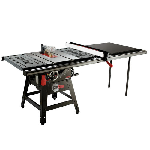 Table Saws | SawStop CNS175-TGP252 110V Single Phase 1.75 HP 14 Amp 10 in. Contractor Saw with 52 in. Professional Series T-Glide Fence System image number 0