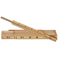 Rulers & Yardsticks | Klein Tools 905-6 Wood Folding Rule with Extension image number 0
