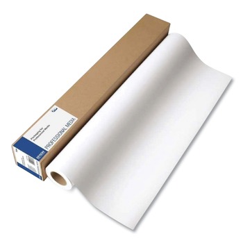 Epson S041395 Premium Semigloss Photo Paper Roll, 7 Mil, 44-in X 100 Ft, Semi-Gloss White
