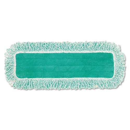 Cleaning and Janitorial Accessories | Rubbermaid Commercial FGQ41800GR00 18 in. Microfiber Dust Pad with Fringe (Green) image number 0