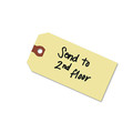  | Avery 12306 11.5 pt. Stock 5.25 in. x 2.63 in. Unstrung Shipping Tags - Manila (1000-Piece/Box) image number 1
