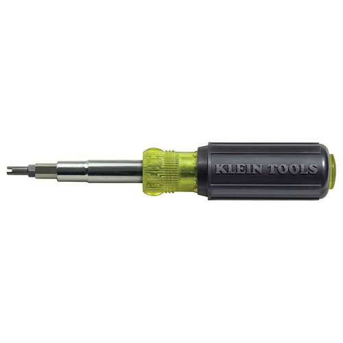 Screwdrivers | Klein Tools 32527 Multi-Bit Screwdriver / Nut Driver, 11-in-1 with Phillips, Slotted, Square, and Schrader Bits and Nut Drivers image number 0