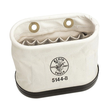 CASES AND BAGS | Klein Tools 5144B 15 Interior Pocket Aerial Oval Canvas Bucket
