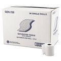 GEN GEN238B Wrapped Septic Safe 2-Ply Bath Tissue - White (500-Piece/Roll, 96 Rolls/Carton) image number 2
