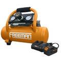 Portable Air Compressors | Freeman PE20V1GCK 20V MAX 1/3 HP 1 Gallon Oil-Free Portable Hot Dog Air Compressor Kit (4 Ah) image number 0