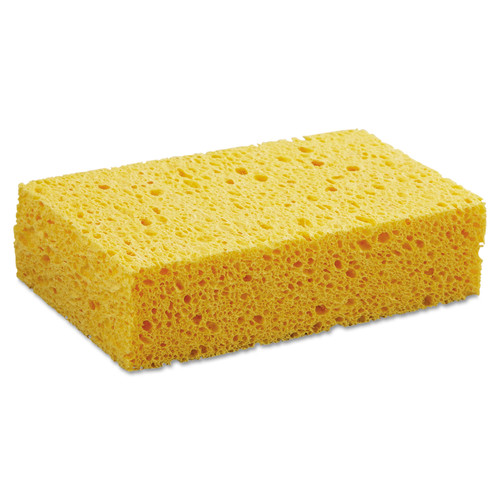 Cleaning & Janitorial Supplies | Boardwalk C31BWK 3-2/3 in. x 6-2/25 in. x 1-11/20 in. Cellulose Sponges - Medium, Yellow (24-Piece/Carton) image number 0