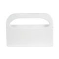Boardwalk BWKKD100 16 in. x 3 in. x 11.5 in. Toilet Seat Cover Dispenser - White (2-Piece/Box) image number 0