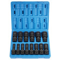Grey Pneumatic 1314UD 14-Piece 1/2 in. Drive 6-Point SAE Universal Deep Impact Socket Set image number 1