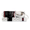 Innovera IVR73306 15 Amp 6 ft. Cord 1.94 in. x 10.19 in. x 1.19 in. Corded Six Outlet Power Strip - Ivory image number 4
