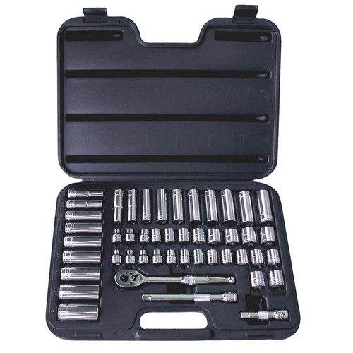 ATD 1245 47-Piece 3/8 in. Drive 6-Point SAE & Metric Pro Socket Set image number 0