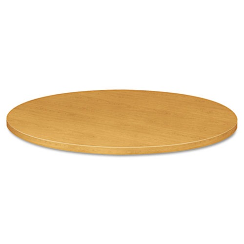 Office Desks & Workstations | HON HTLD42.GC.N.C Preside Flat Edge 42 in. x 42 in. x 1.13 in. Round Laminate Table Top - Harvest image number 0