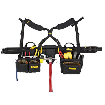 TOOL BELTS | Dewalt DG5641 19-Pocket Framer's Combo Apron Suspenders
