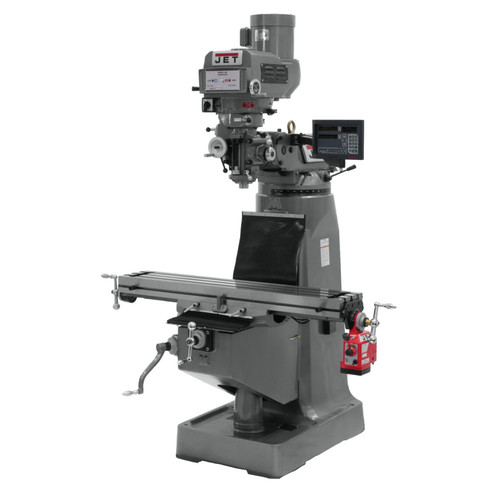 JET JTM-4VS Mill with 3-axis NEWALL DP700 DRO Quill and X Powerfeed Installed image number 0