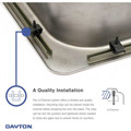 Kitchen Sinks | Elkay D125213 Dayton Top Mount 25 in. x 21-1/4 in. Single Bowl Sink (Stainless Steel) image number 5