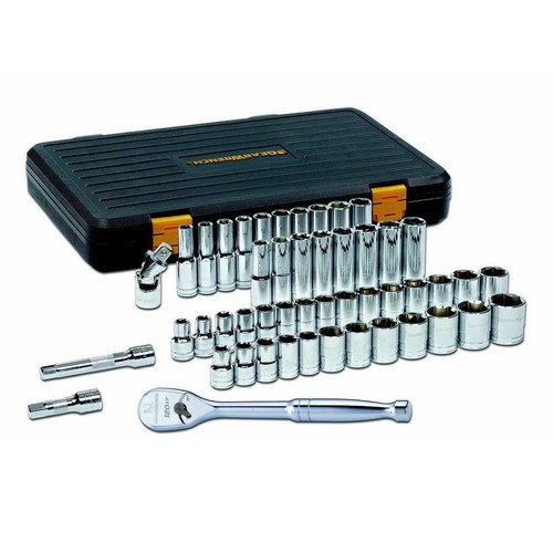 GearWrench 80700P 49-Piece 1/2 in. Drive 6-Point SAE/Metric 120XP Standard and Deep Mechanics Tool Set image number 0