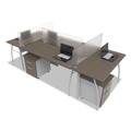 Office Furniture Accessories | Linea Italia LITTR721 Trento Line 47.13 in. x 1.75 in. x 15.5 in. Polycarbonate Dividing Panel - Translucent image number 4
