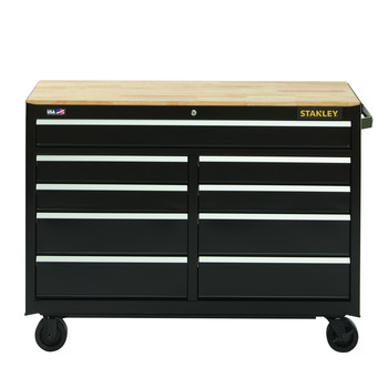 WORKBENCHES | Stanley STST25291BK 300 Series 52 in. x 18 in. x 37.5 in. 9 Drawer Mobile Workbench - Black