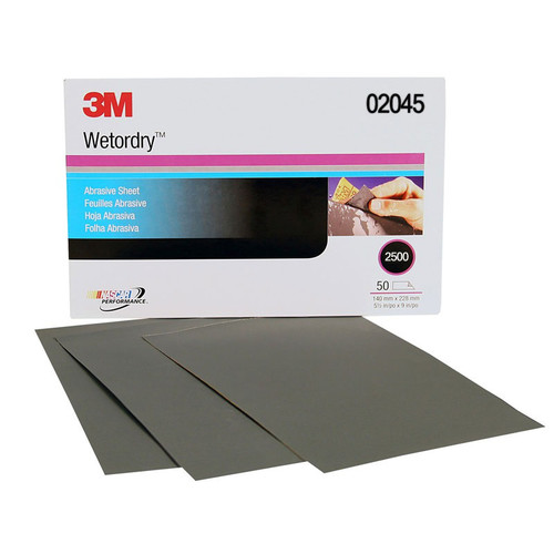 3M 2045 Imperial Wetordry Sheet 5-1/2 in. x 9 in. 2500A (50-Pack) image number 0