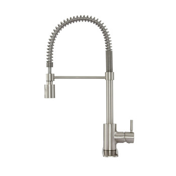 Gerber DH451188SS The Foodie Pullout Spray Single Hole Kitchen Faucet (Stainless Steel)