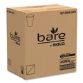 Dart 412RCN-J8484 12 oz. Bare Eco-Forward Recycled Content PCF Paper Hot Cups - Green/White/Beige (1000/Carton) image number 4