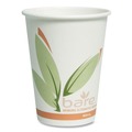 Cups and Lids | SOLO 412RCN-J8484 12 oz. Bare Eco-Forward Recycled Content PCF Paper Hot Cups - Green/White/Beige (1000/Carton) image number 4