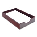 Carver CW07223 10.25 in. x 12.5 in. x 2.5 in. 1 Section Legal Size Hardwood Stackable Desk Tray - Mahogany image number 2