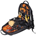Klein Tools 55475 Tradesman Pro 17.5 in. 35-Pocket Tool Bag Backpack - Black/Orange image number 2