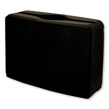 GEN AH52010 10.63 in. x 7.28 in. x 4.53 in. Countertop Folded Towel Dispenser - Black (1/Carton)