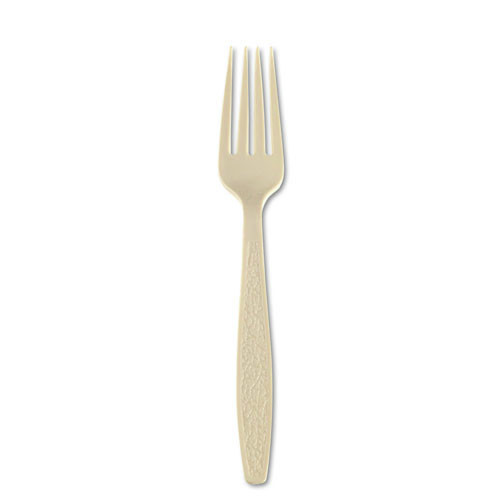Dart GBX5FK-0019 Sweetheart Guildware Polystyrene Forks - Champagne (10 Boxes/Carton, 100/Box) image number 0