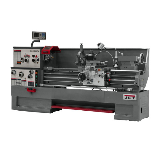 JET GH-1880ZX Lathe with 2-Axis NEWALL DP700 DRO Installed image number 0