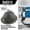 Hard Hats | Klein Tools KHHSPN2 Premium KARBN Hard Hat Suspension Replacement image number 3