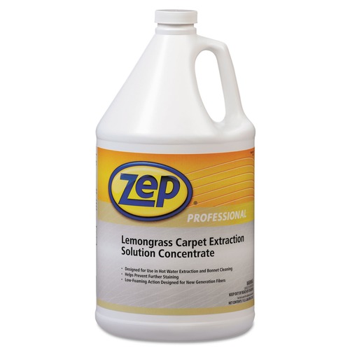 Zep Professional 1041398 Carpet Extraction Cleaner, Lemongrass, 1gal Bottle image number 0