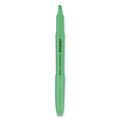New Arrivals | Universal UNV08852 Chisel Tip Pocket Highlighters - Fluorescent Green (1 Dozen) image number 2