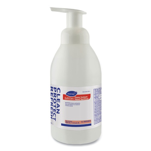 Hand Sanitizers | Diversey Care 100930835 Soft Care 532 mL Instant Foam Hand Sanitizer Pump Bottle (6-Piece/Carton) image number 0