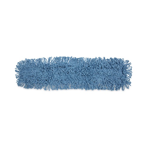 Just Launched | Boardwalk BWK1136 Looped-End Cotton/ Synthetic Blend 36 in. x 5 in. Dust Mop Head - Blue image number 0