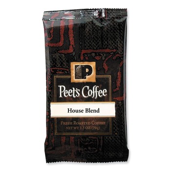 BEVERAGES AND DRINK MIXES | Peet's Coffee & Tea 504915 Coffee Portion Packs, House Blend, 2.5 Oz Frack Pack, 18/box
