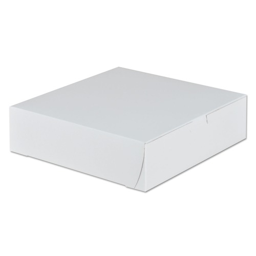 SCT 953 Tuck-Top Bakery Boxes, 9 X 9 X 2.5, White, 250/carton image number 0