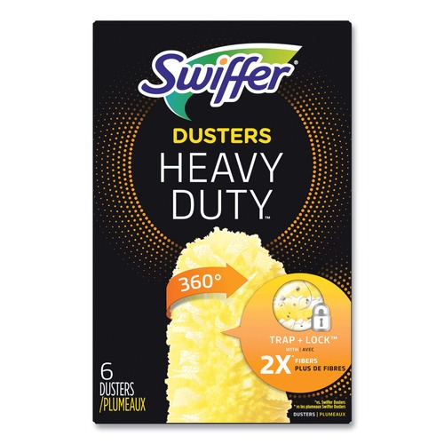 Dusters | Swiffer 21620BX Dust Lock Fiber, Heavy Duty Dusters Refill (6/Box) image number 0