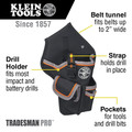 Klein Tools 5183 Tradesman Pro Drill Pouch Tool Bag image number 1