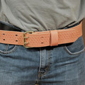 Tool Belts | Klein Tools 5415S Heavy Duty Embossed Leather Tool Belt - Small, Tan image number 1