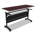 Office Desks & Workstations | Alera ALETT6024CM Reversible 59-1/2 in. x 23-5/8 in. Rectangular Laminate Table Top - Medium Cherry/Mahogany image number 2