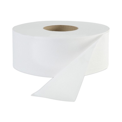 Cleaning & Janitorial Supplies | Boardwalk BWK6101 3-1/2 in. x 2000 ft. JRT Jr. 1-Ply Bath Tissue - White, Jumbo (12/Carton) image number 0